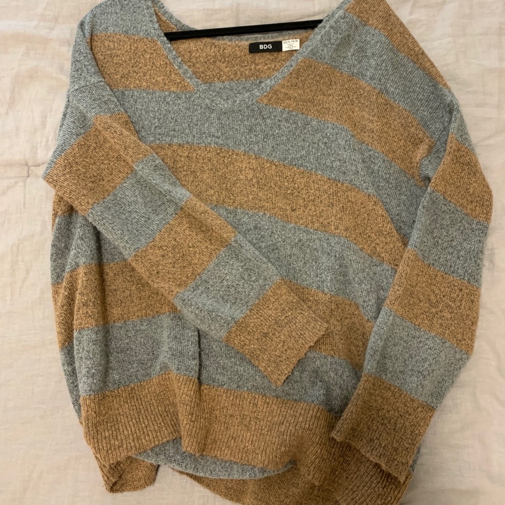 Oversized striped sweater